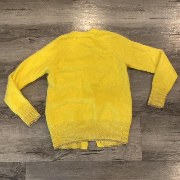 Juicy Couture Yellow Angora Cardigan Size Small - Picture 4 of 5